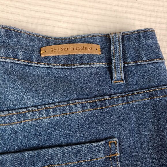 Soft Surroundings SZ 18 Petite Blue Cotton Blend Stretch Jeans NWT 3fy33 - Picture 14 of 14